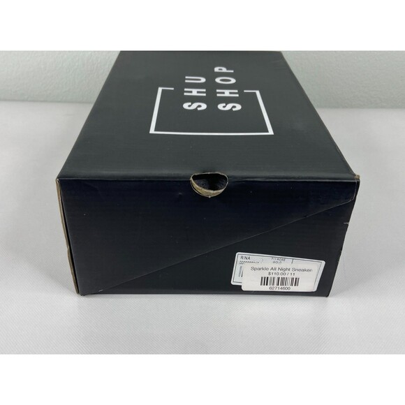 Shu Shop Women Rina Sparkle Sneaker Rose Gold Star High Top Shoe NWT - Picture 7 of 7